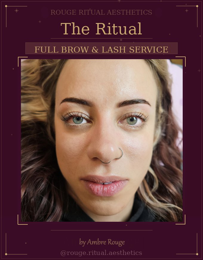 Full Brow and Lash Service